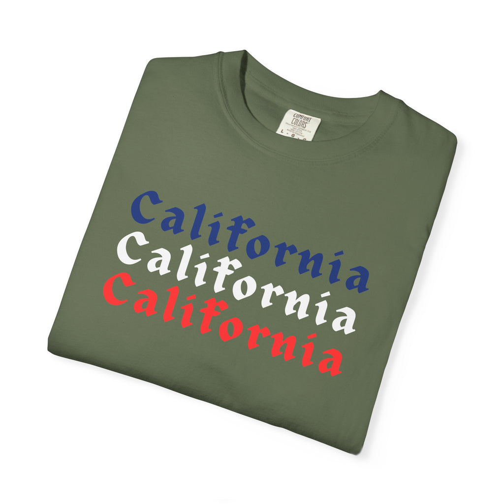 California Patriotic Colors T-Shirt | Unisex | 100% Cotton | American Pride Spirit