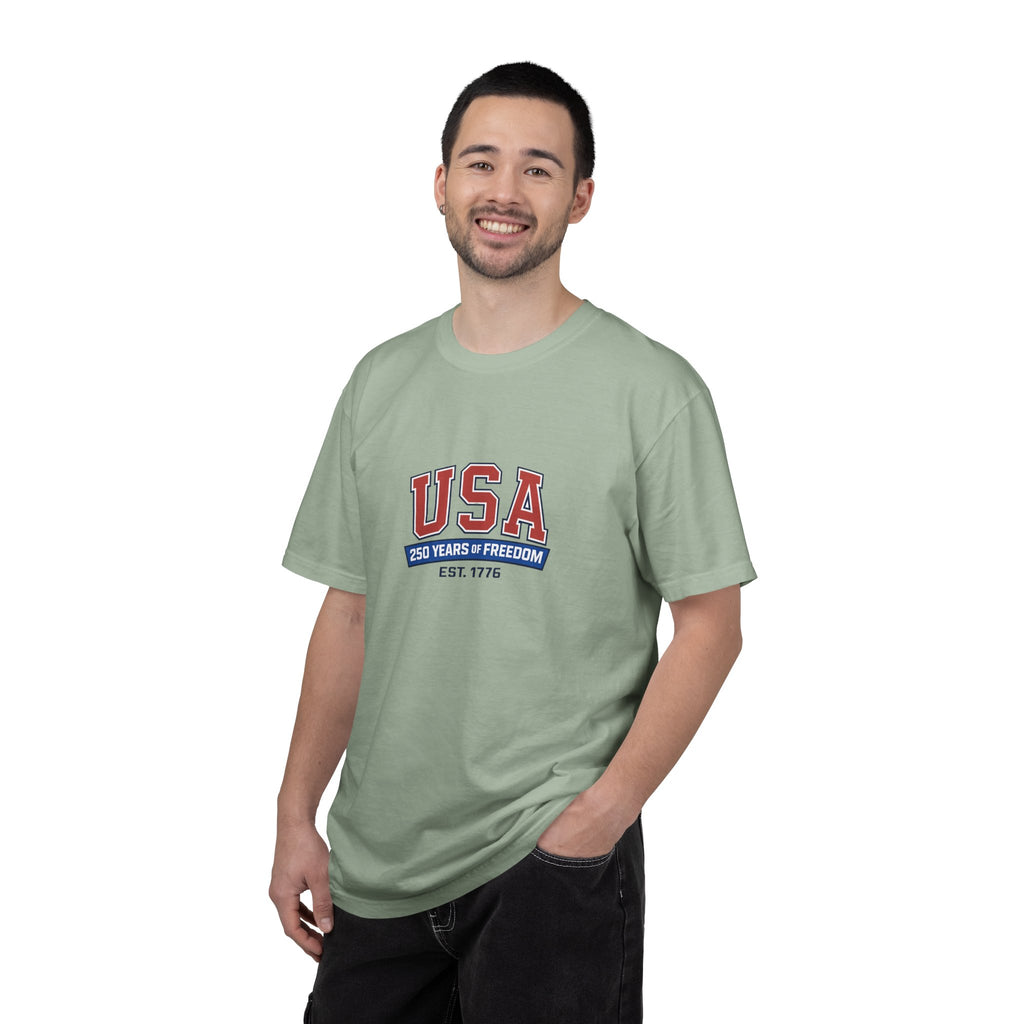USA 250 Years of Freedom T-Shirt | Unisex | 100% Cotton | American Pride Spirit