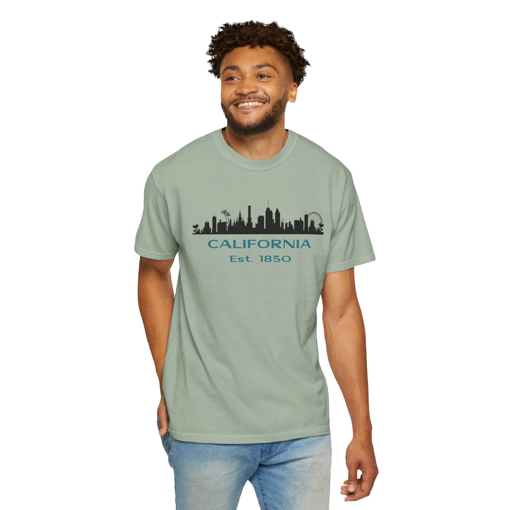 California Skyline T-shirt | Unisex | 100% Cotton | American Pride Spirit