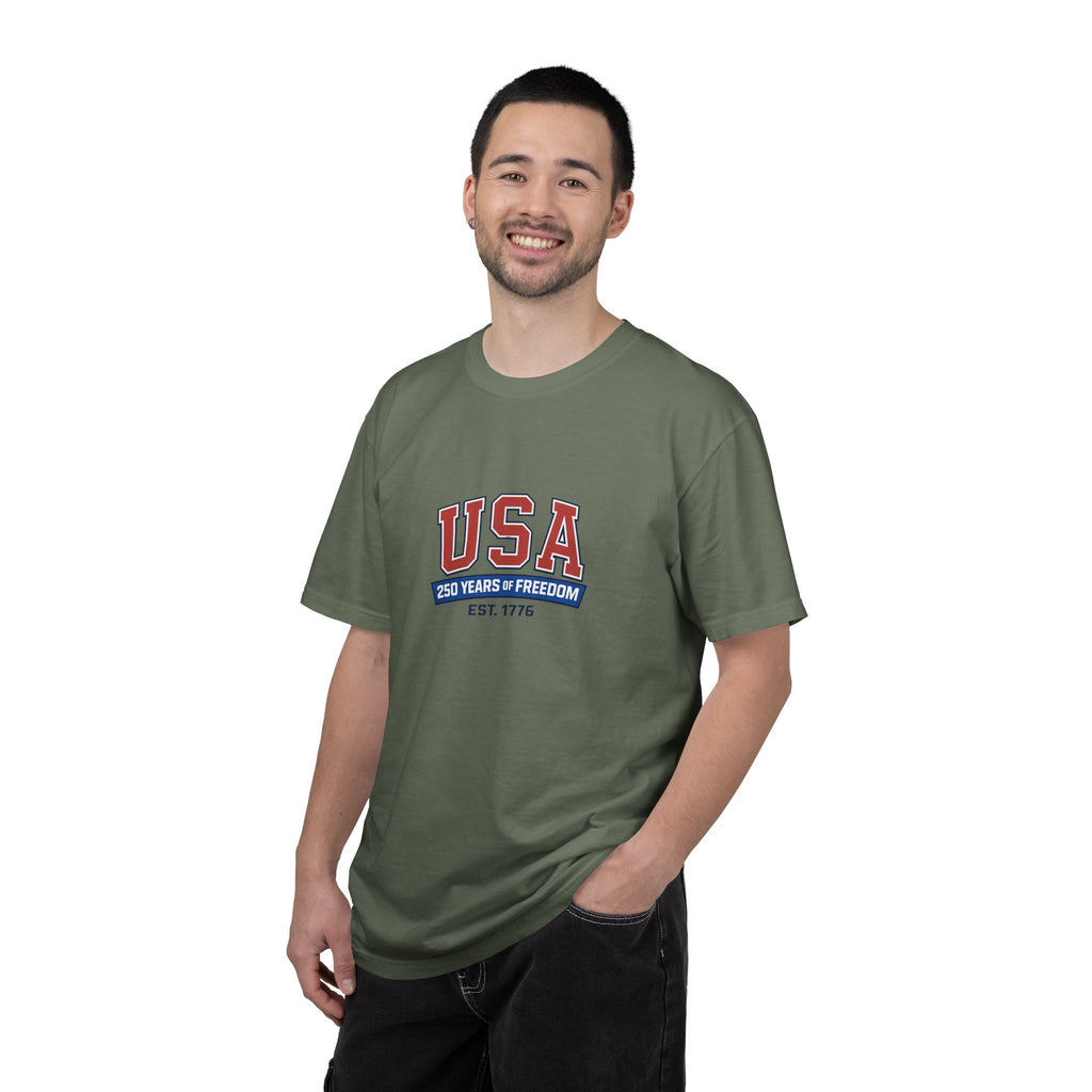 USA 250 Years of Freedom T-Shirt | Unisex | 100% Cotton | American Pride Spirit