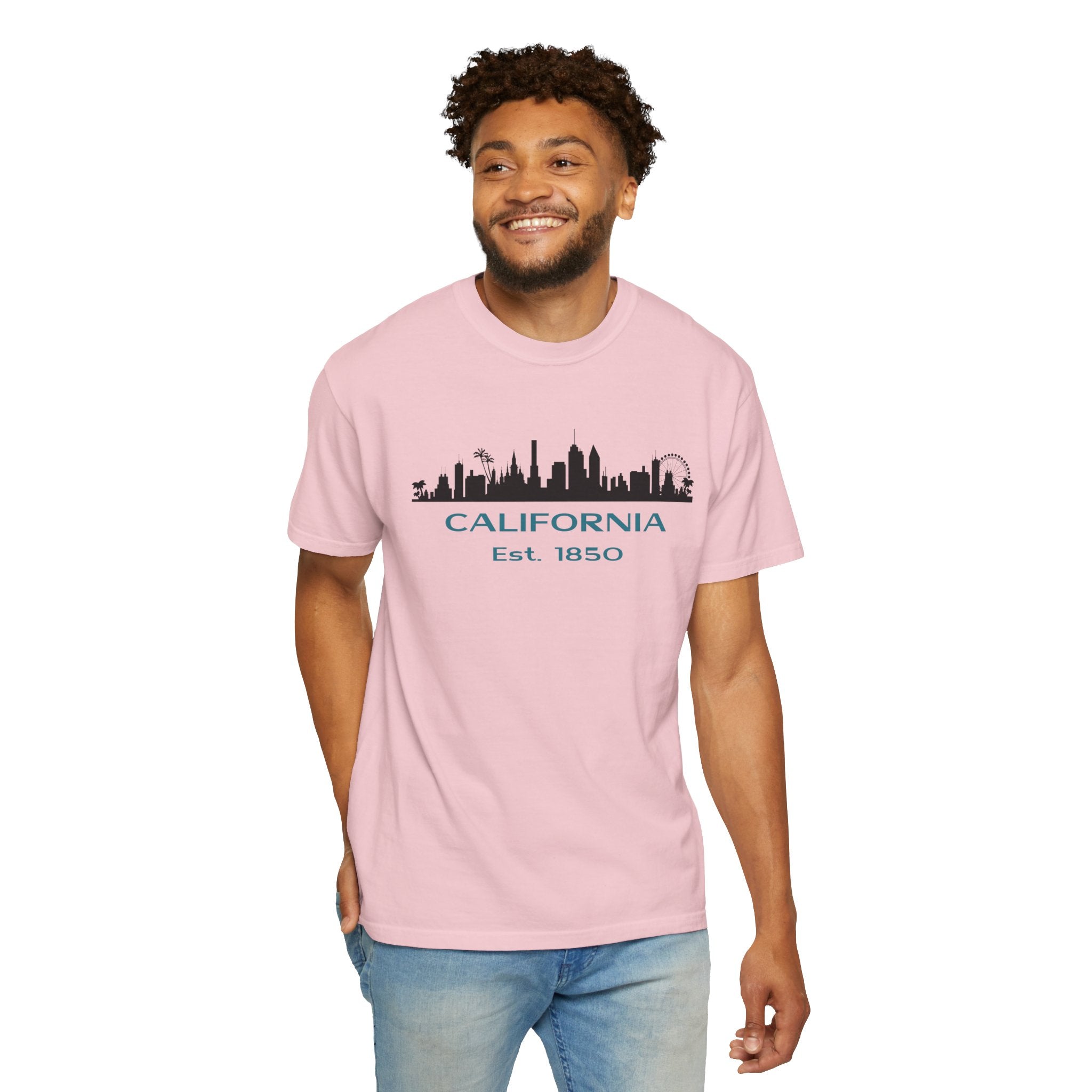 California Skyline T-shirt | Unisex | 100% Cotton | American Pride Spirit