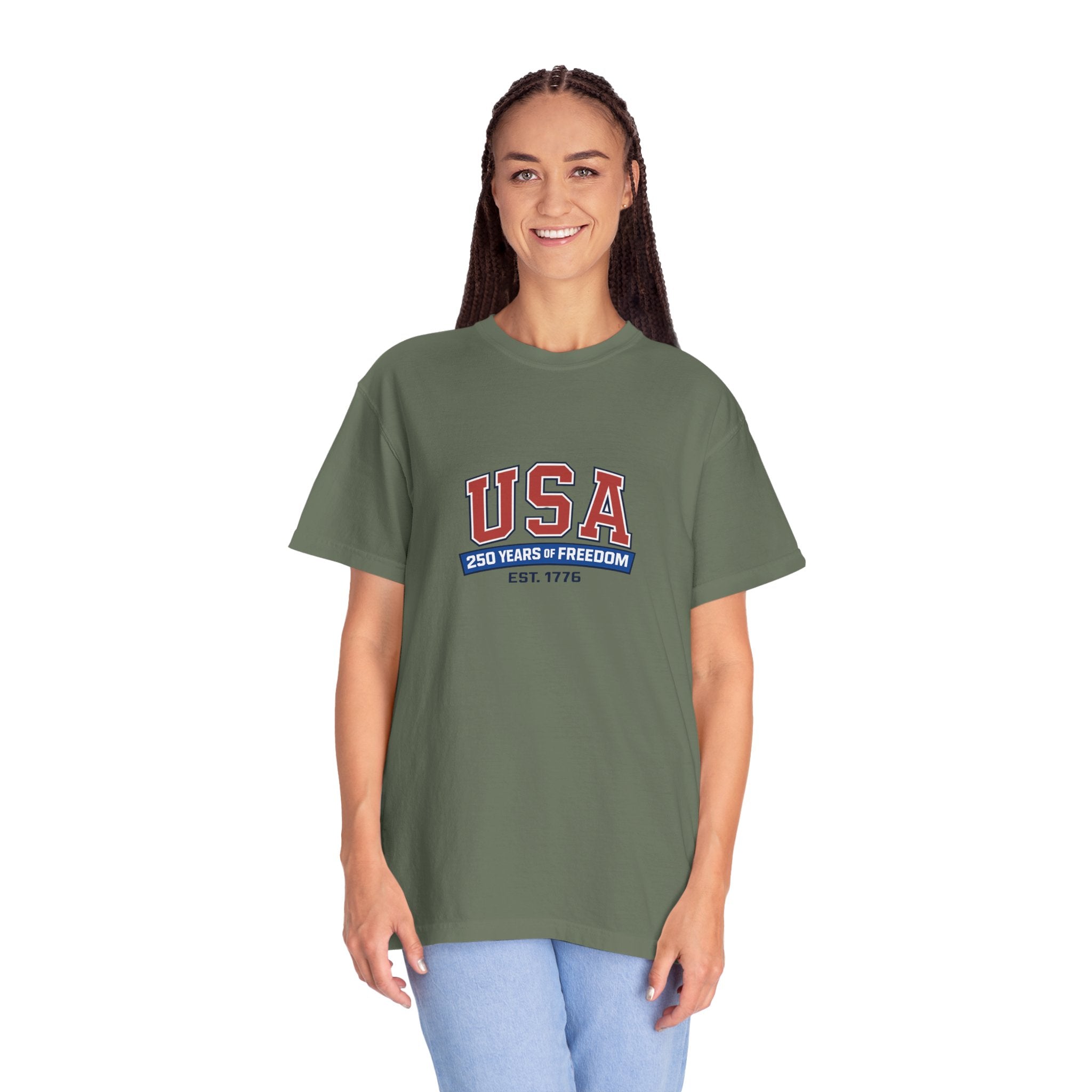 USA 250 Years of Freedom T-Shirt | Unisex | 100% Cotton | American Pride Spirit