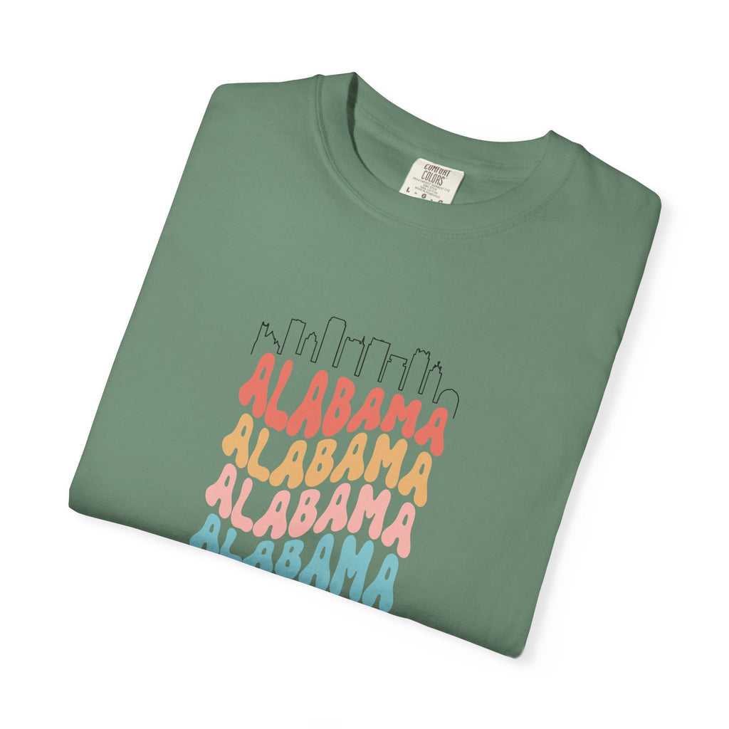 Alabama Designer Skyline T-Shirt | Unisex  | 100% Cotton | American Pride Spirit