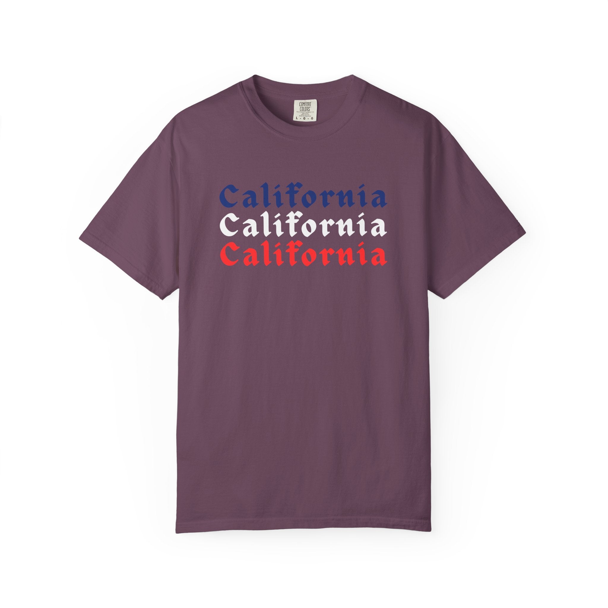 California Patriotic Colors T-Shirt | Unisex | 100% Cotton | American Pride Spirit