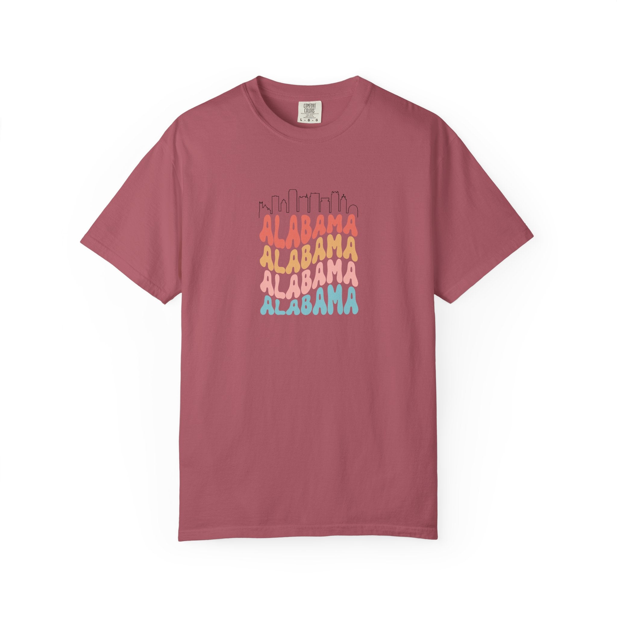 Alabama Designer Skyline T-Shirt | Unisex  | 100% Cotton | American Pride Spirit