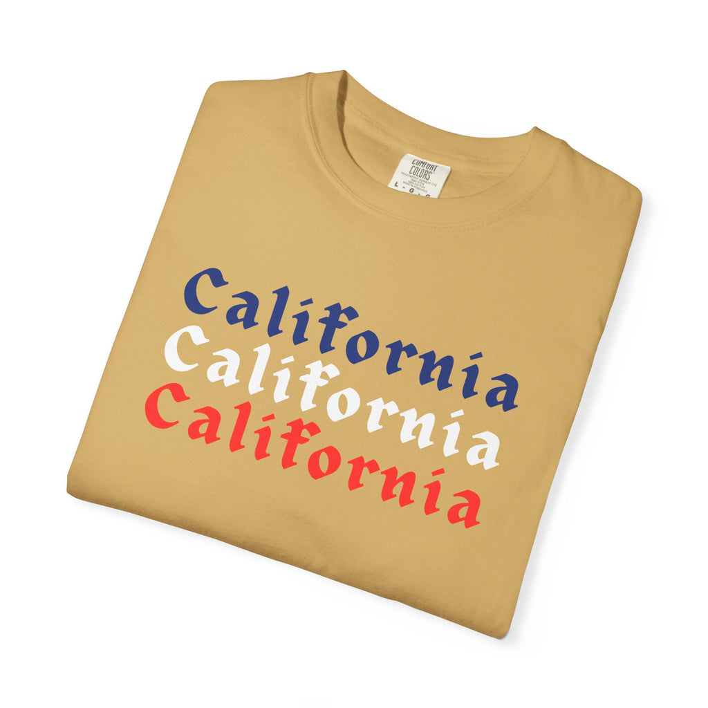 California Patriotic Colors T-Shirt | Unisex | 100% Cotton | American Pride Spirit