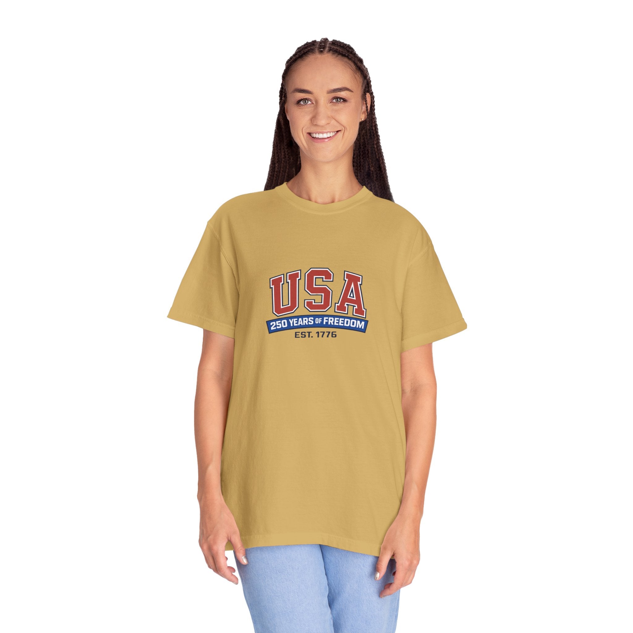 USA 250 Years of Freedom T-Shirt | Unisex | 100% Cotton | American Pride Spirit