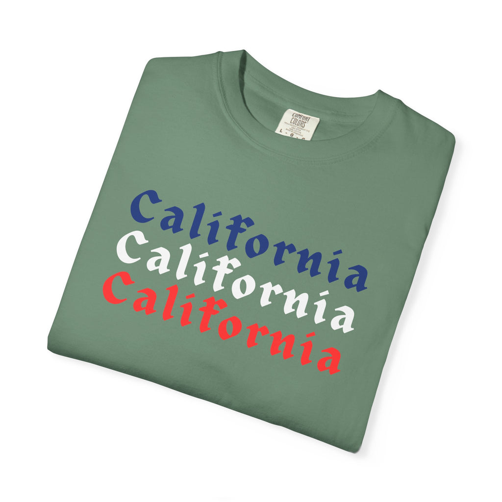California Patriotic Colors T-Shirt | Unisex | 100% Cotton | American Pride Spirit