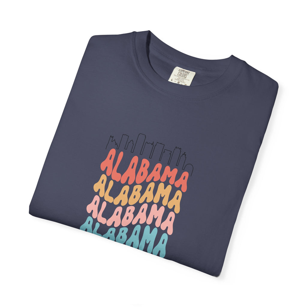 Alabama Designer Skyline T-Shirt | Unisex  | 100% Cotton | American Pride Spirit