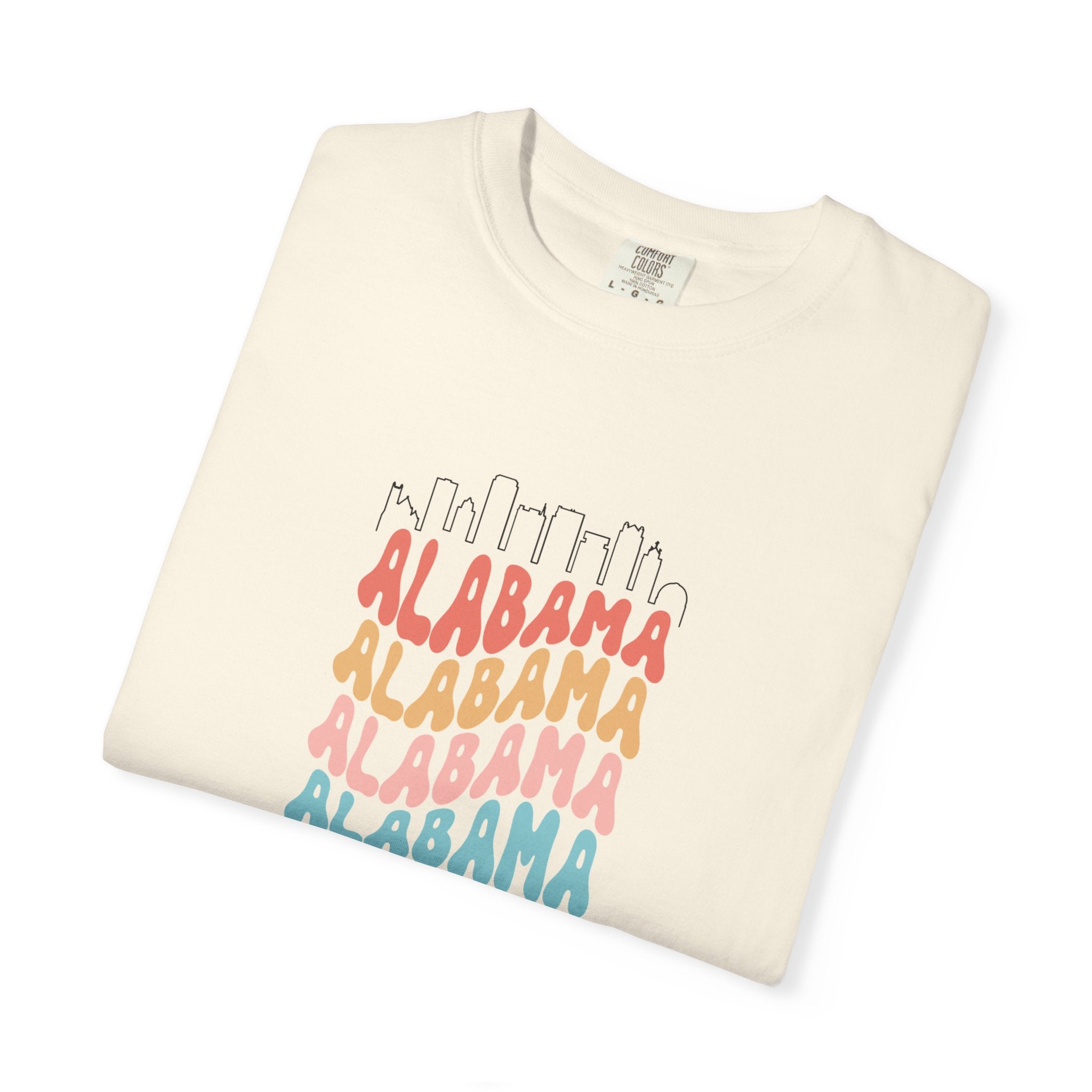 Alabama Designer Skyline T-Shirt | Unisex  | 100% Cotton | American Pride Spirit