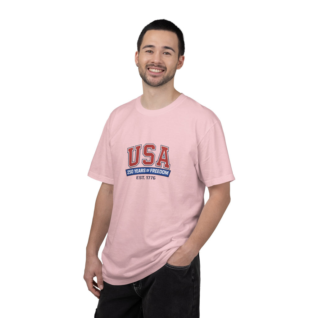 USA 250 Years of Freedom T-Shirt | Unisex | 100% Cotton | American Pride Spirit