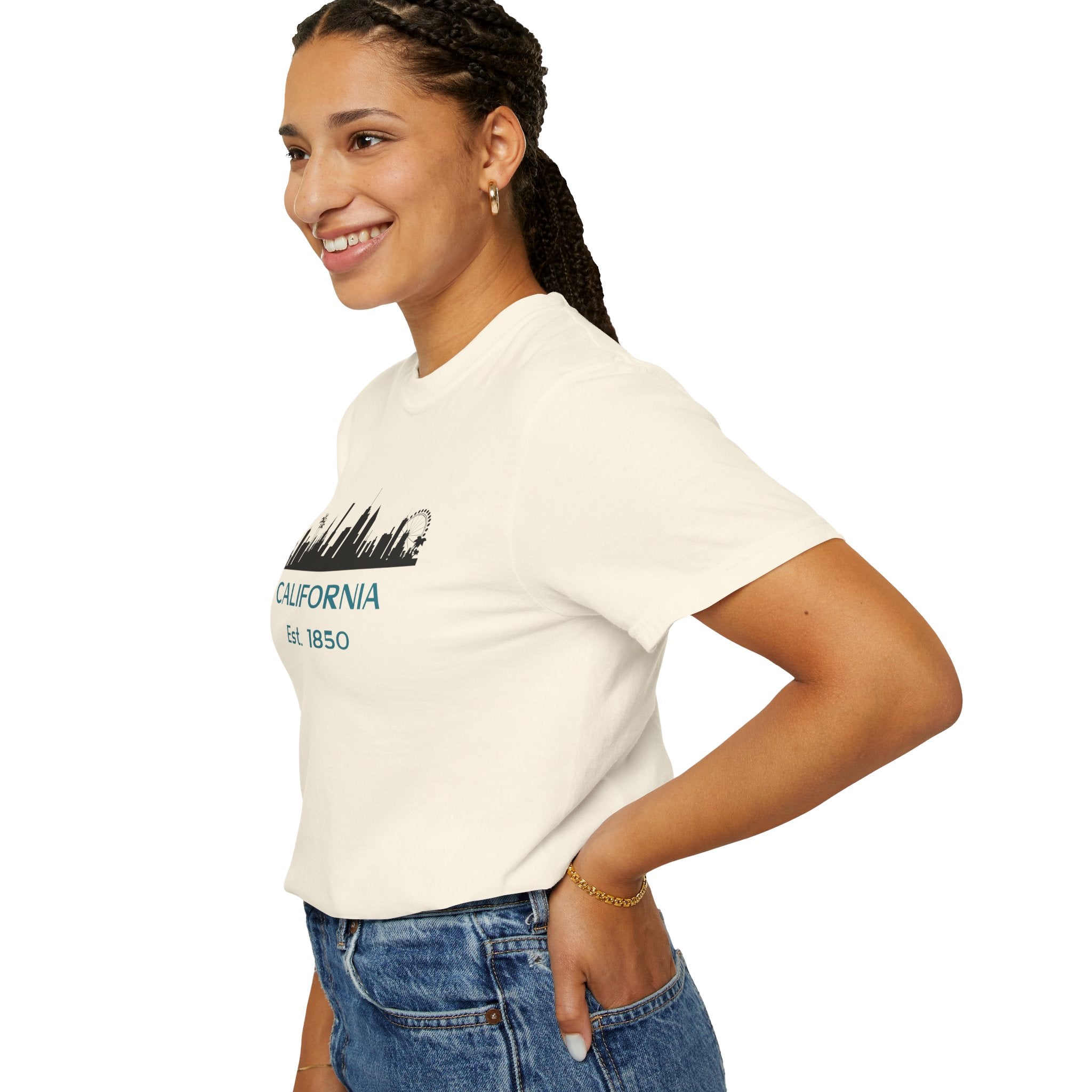 California Skyline T-shirt | Unisex | 100% Cotton | American Pride Spirit