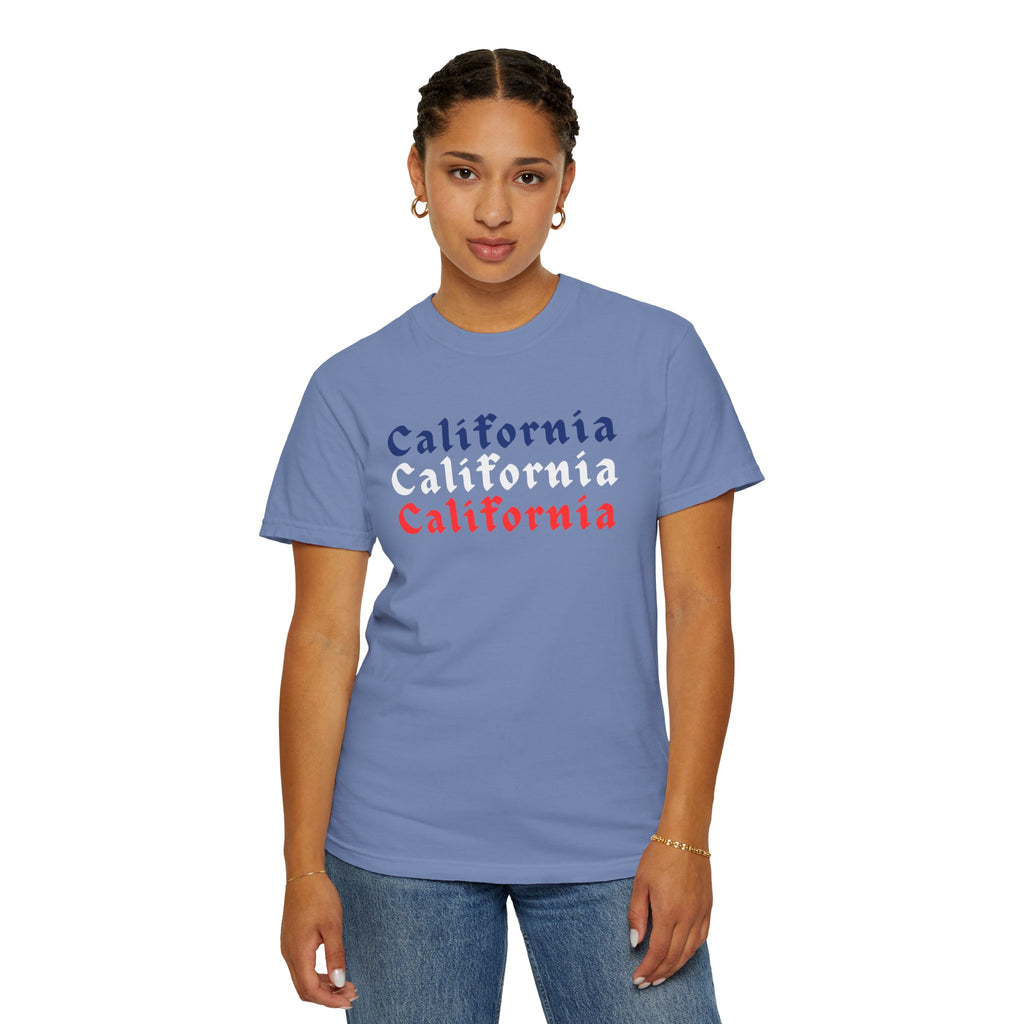 California Patriotic Colors T-Shirt | Unisex | 100% Cotton | American Pride Spirit