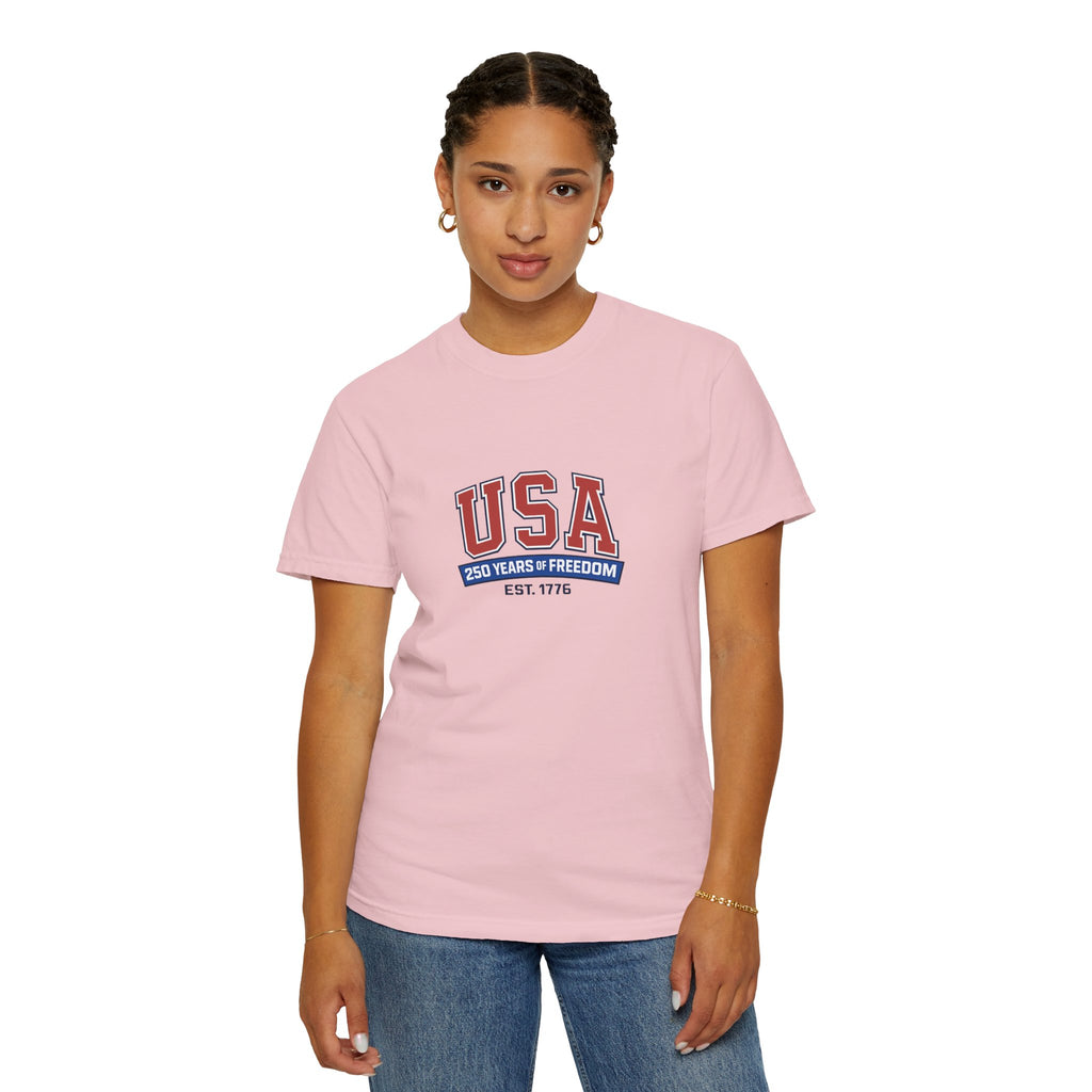 USA 250 Years of Freedom T-Shirt | Unisex | 100% Cotton | American Pride Spirit