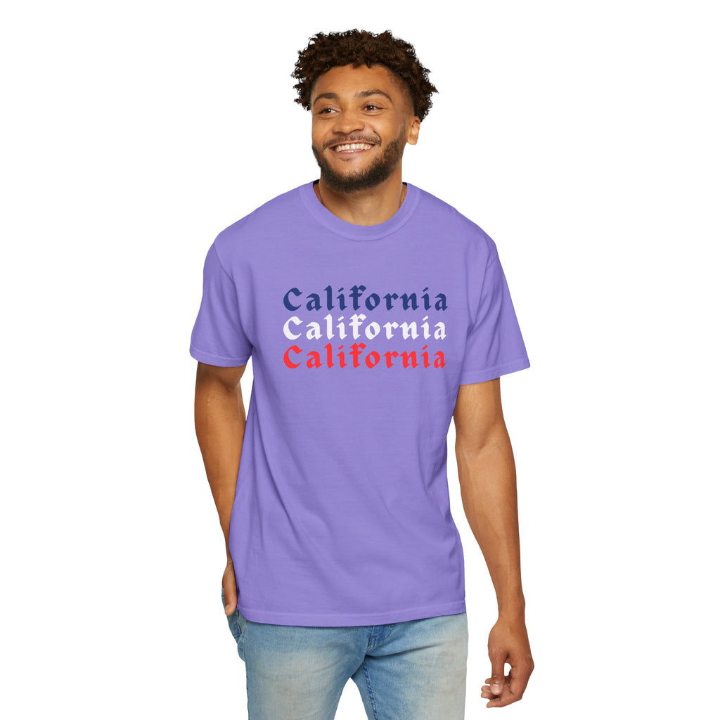 California Patriotic Colors T-Shirt | Unisex | 100% Cotton | American Pride Spirit