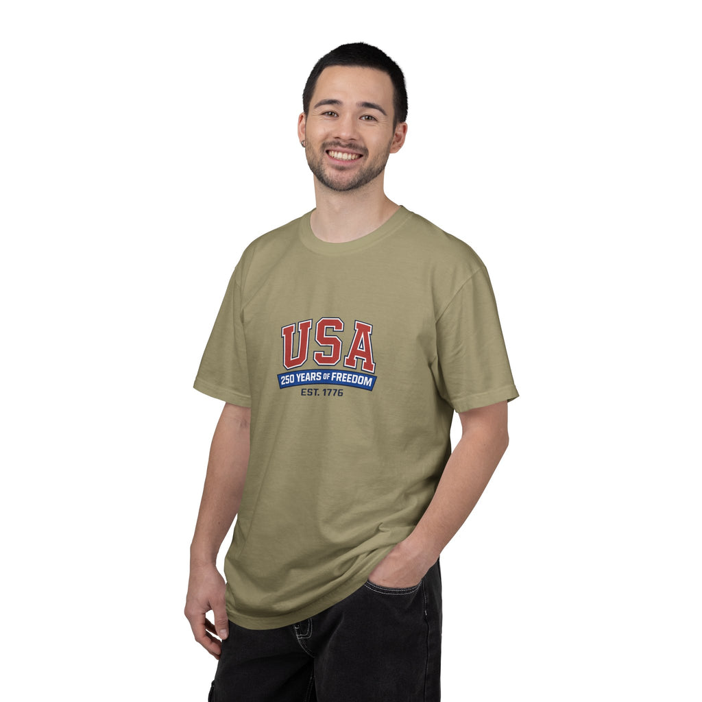 USA 250 Years of Freedom T-Shirt | Unisex | 100% Cotton | American Pride Spirit