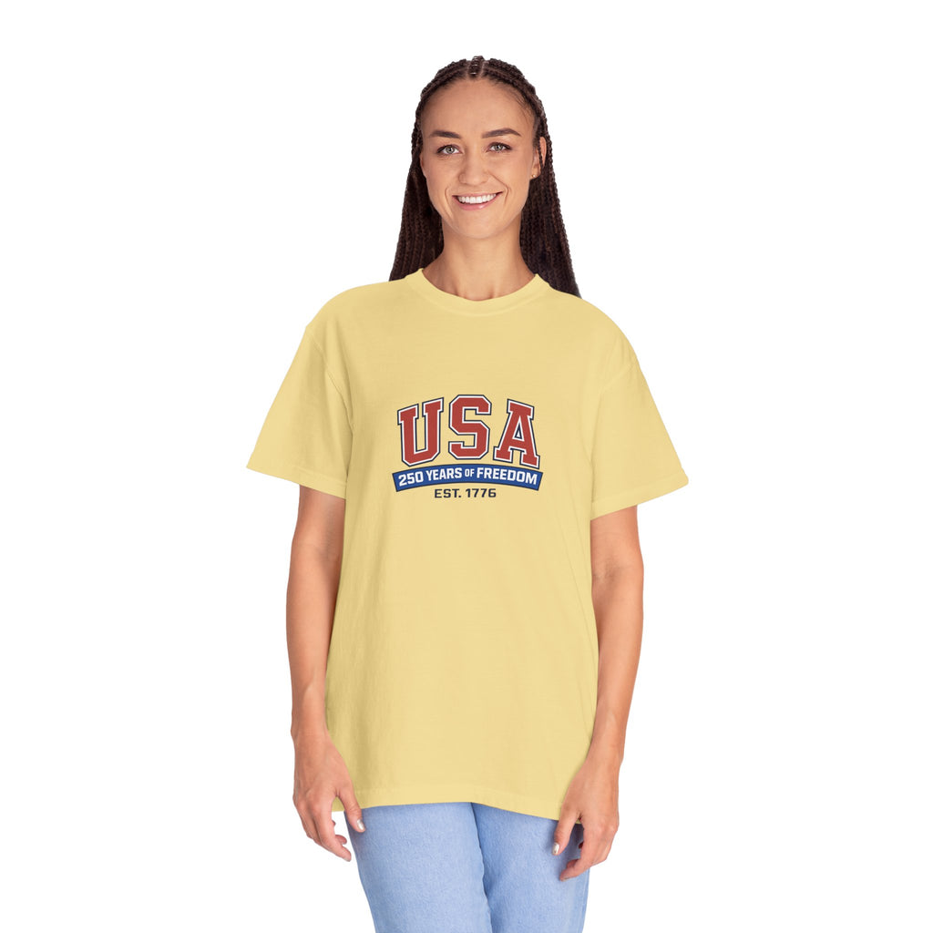 USA 250 Years of Freedom T-Shirt | Unisex | 100% Cotton | American Pride Spirit
