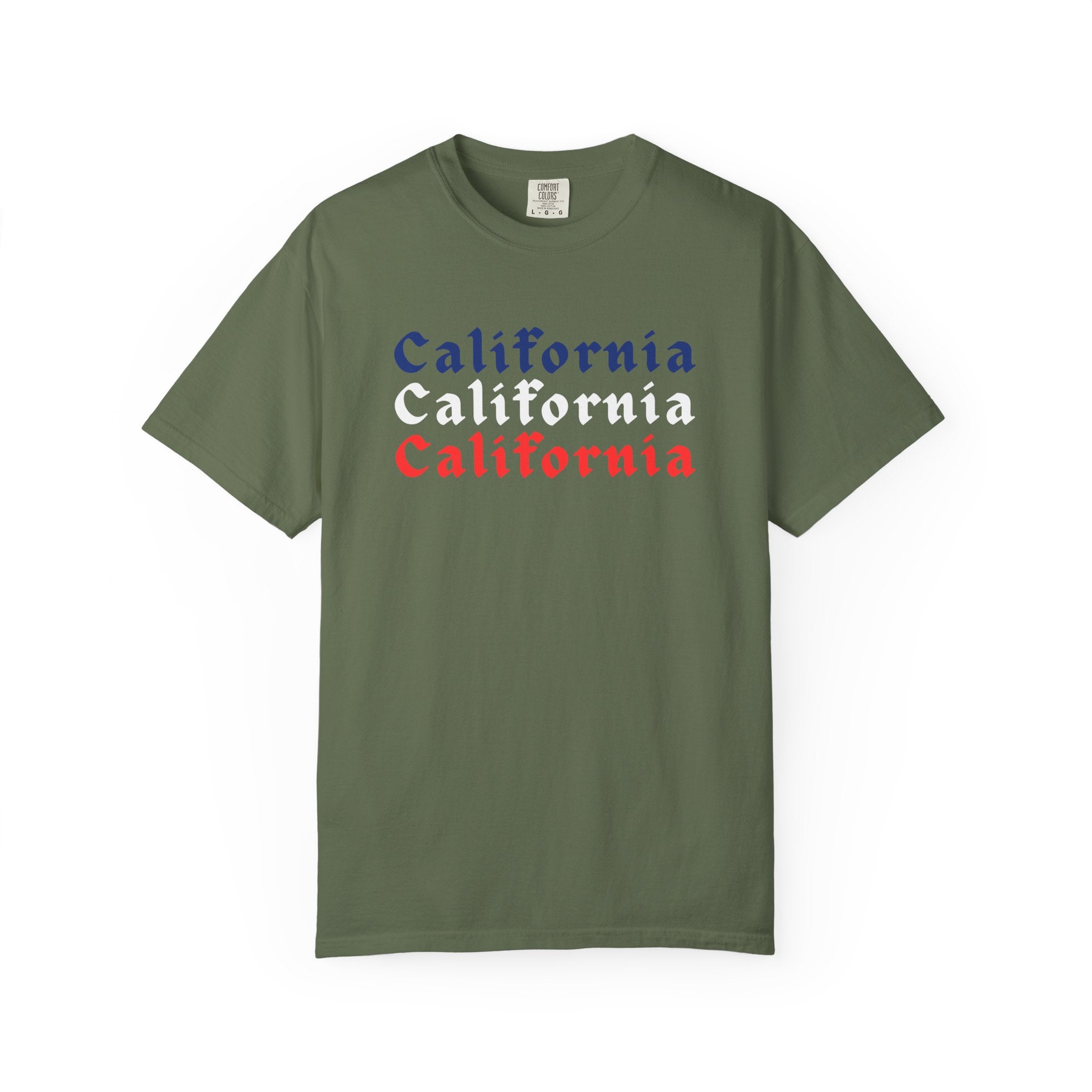 California Patriotic Colors T-Shirt | Unisex | 100% Cotton | American Pride Spirit