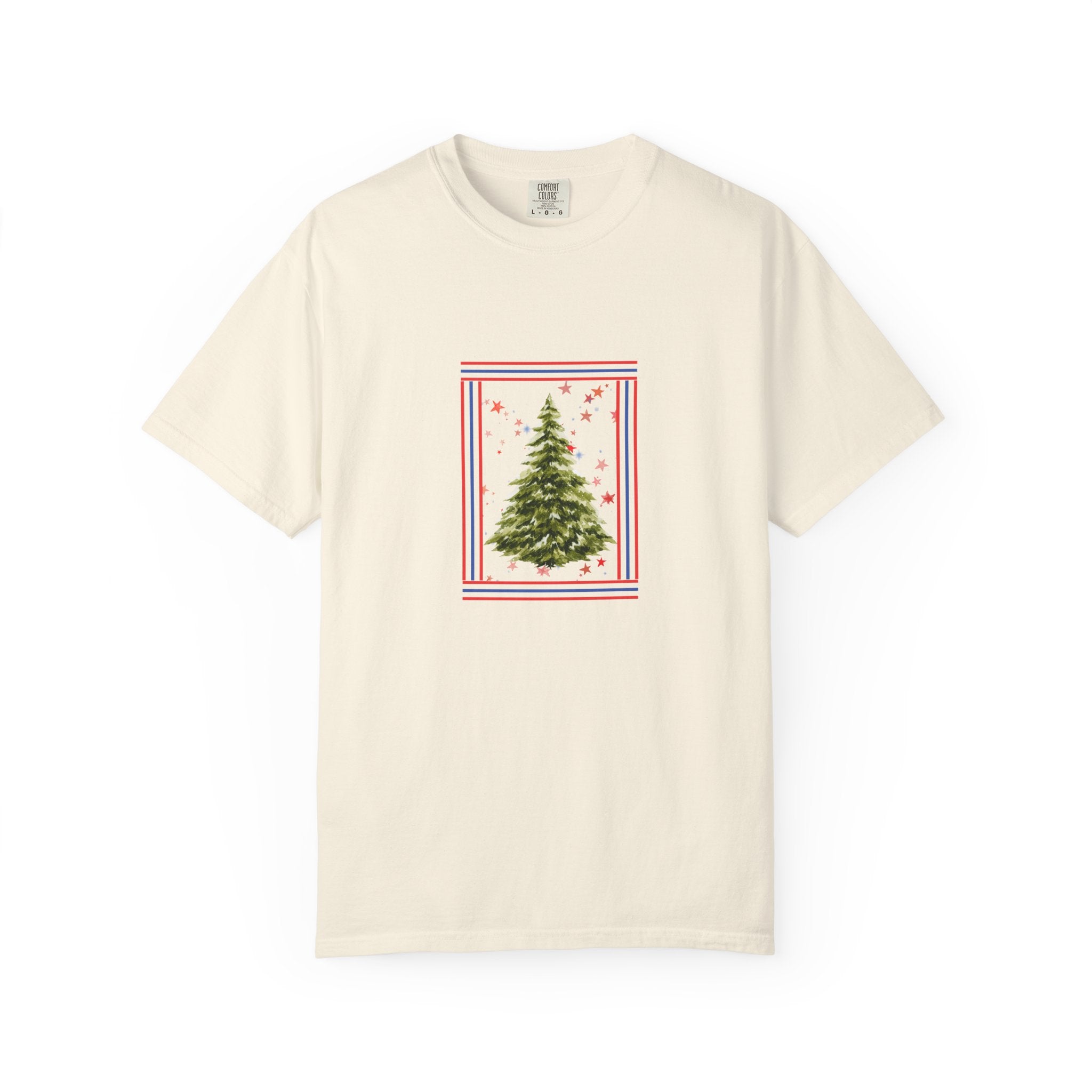Christmas Tree Graphic T-Shirt | Unisex | 100% Cotton | American Pride Spirit