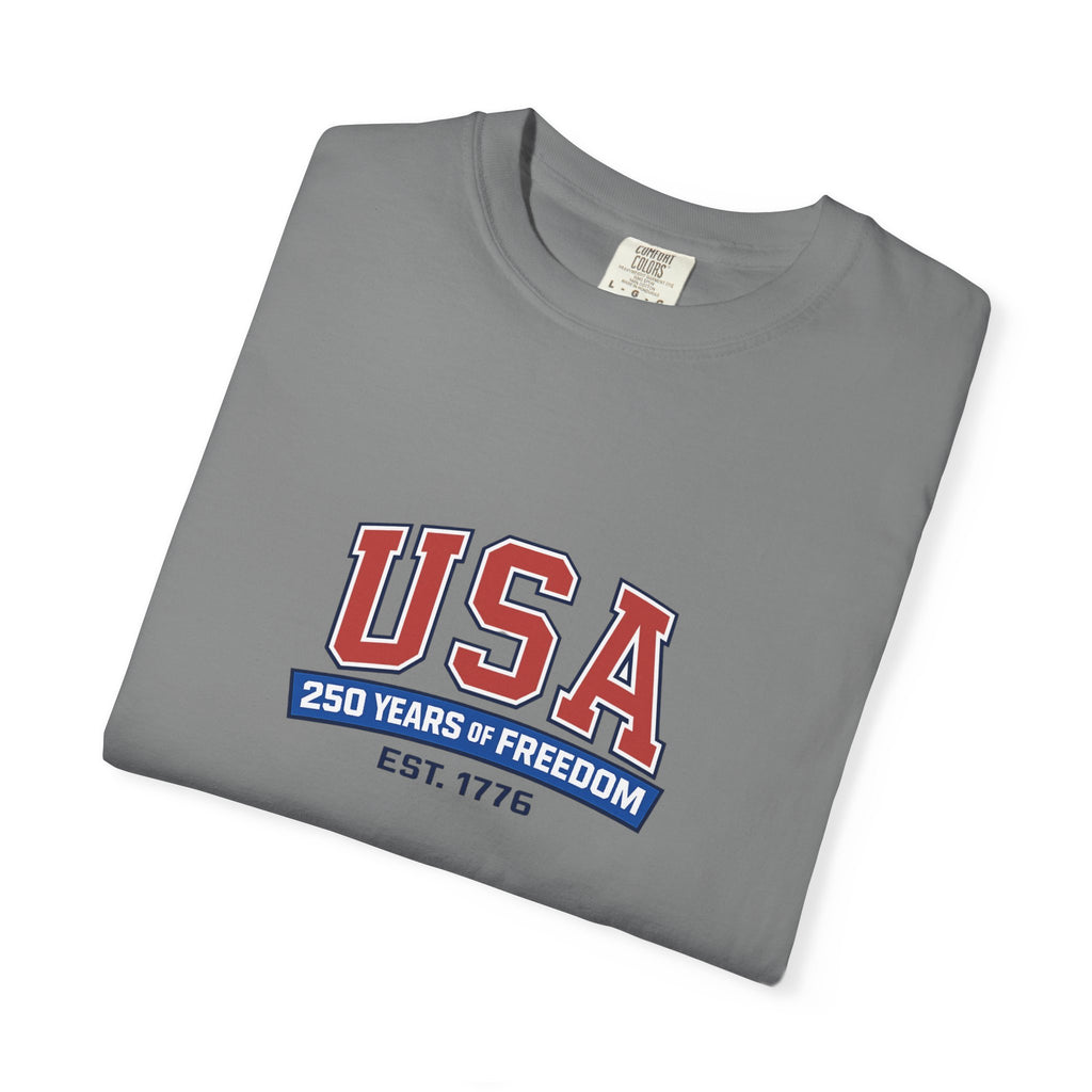 USA 250 Years of Freedom T-Shirt | Unisex | 100% Cotton | American Pride Spirit