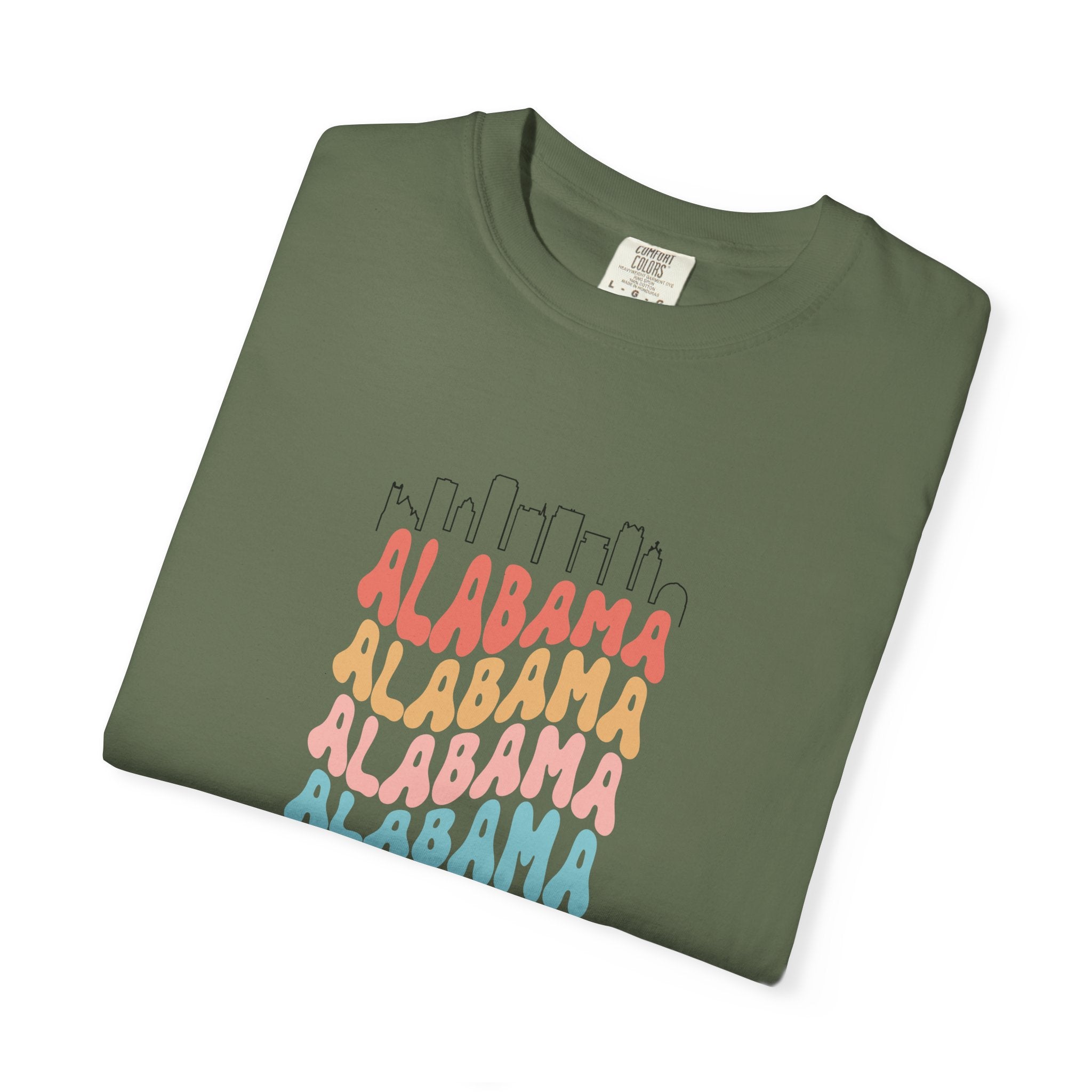 Alabama Designer Skyline T-Shirt | Unisex  | 100% Cotton | American Pride Spirit
