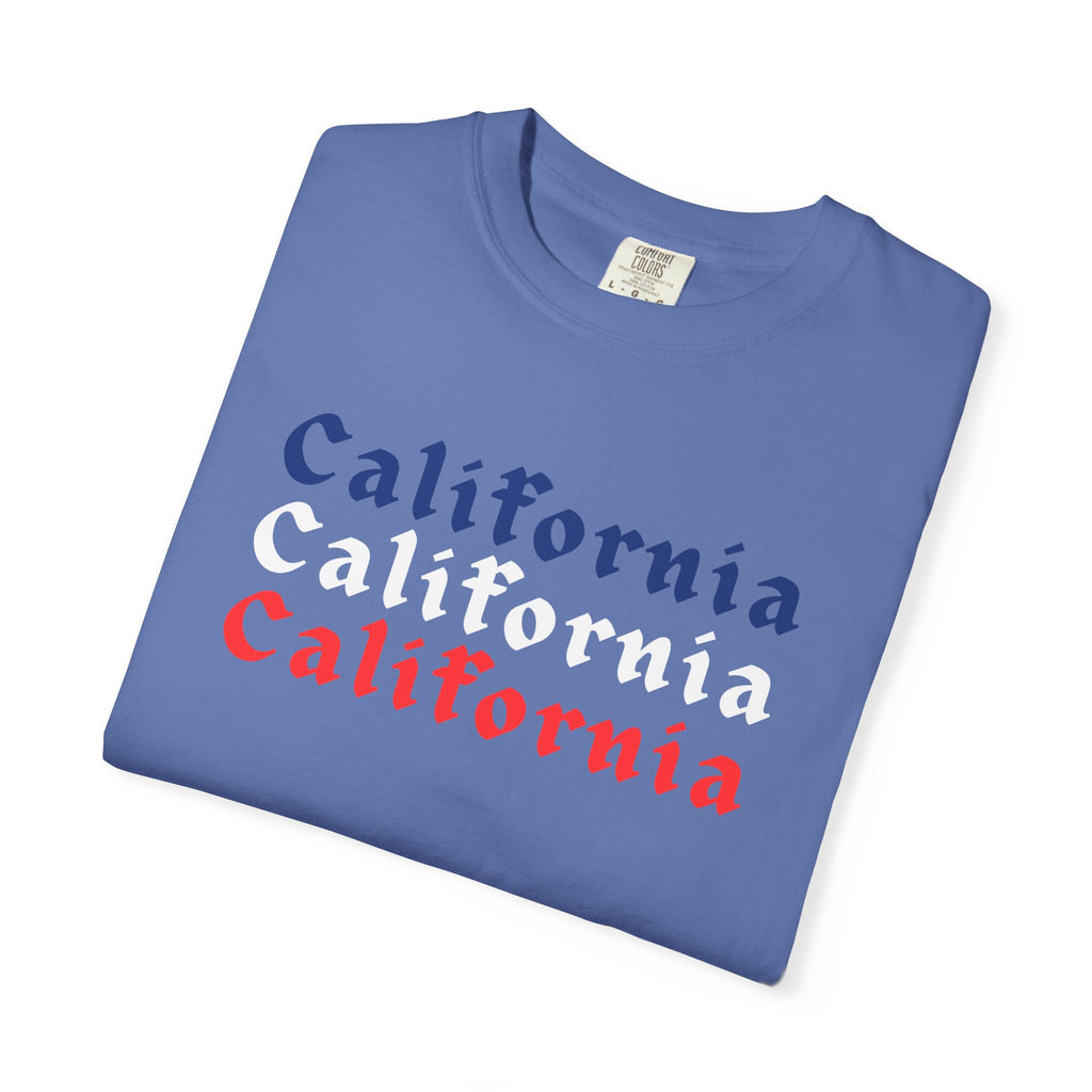 California Patriotic Colors T-Shirt | Unisex | 100% Cotton | American Pride Spirit