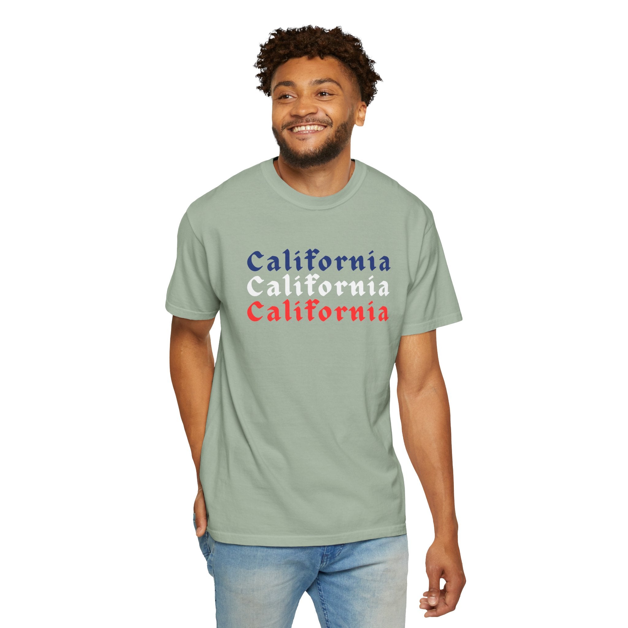 California Patriotic Colors T-Shirt | Unisex | 100% Cotton | American Pride Spirit