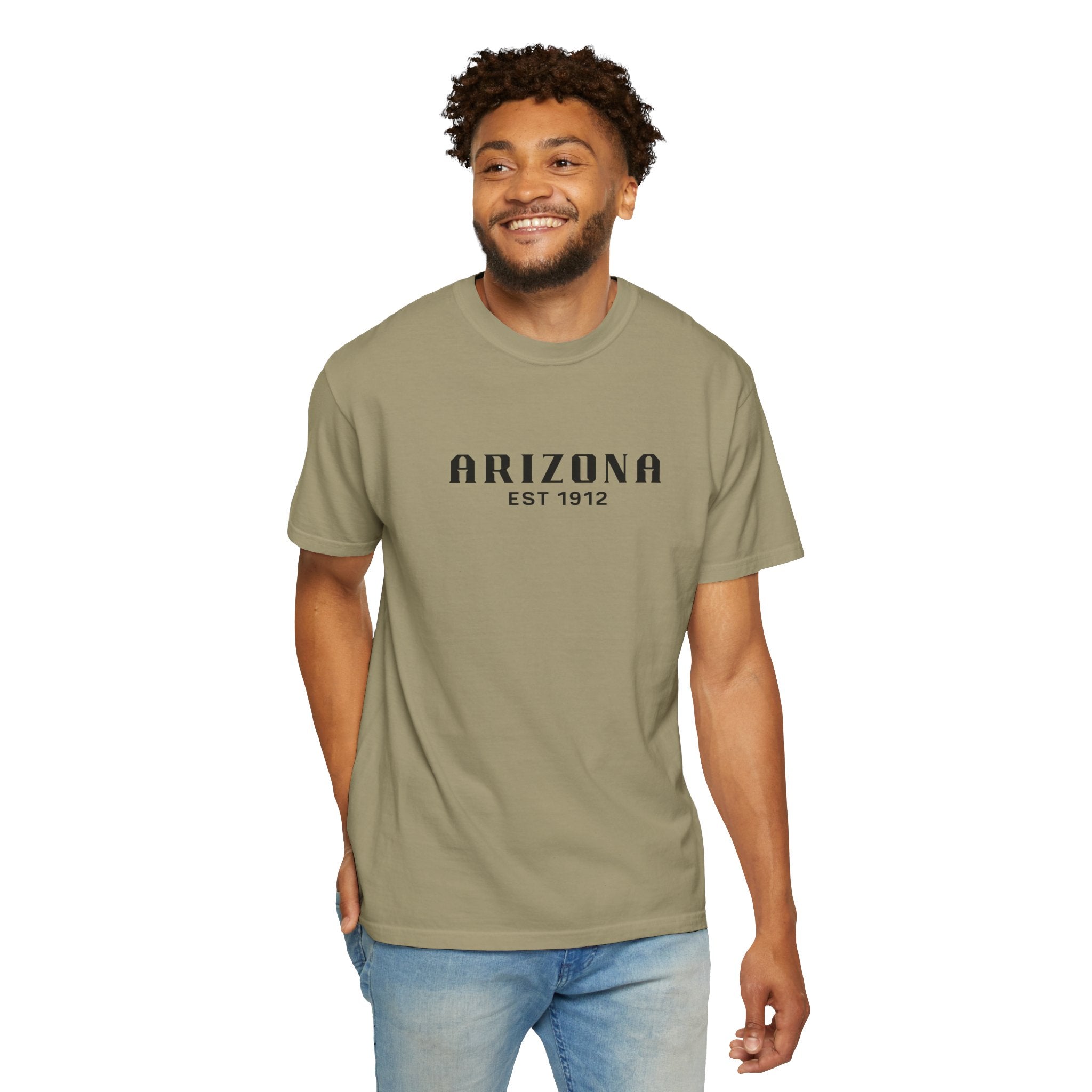 Khaki - T-Shirt - 100% Cotton - Unisex