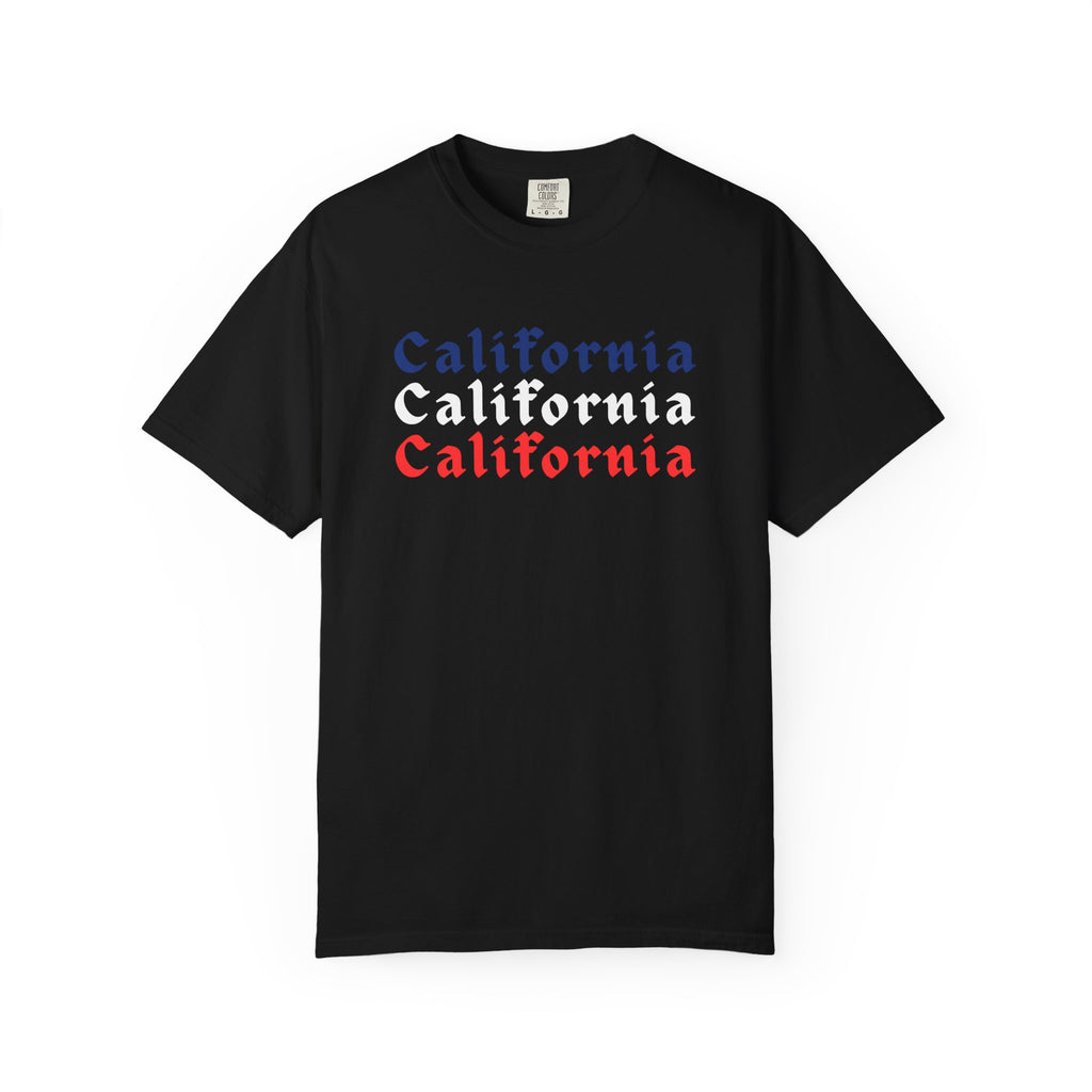 California Patriotic Colors T-Shirt | Unisex | 100% Cotton | American Pride Spirit