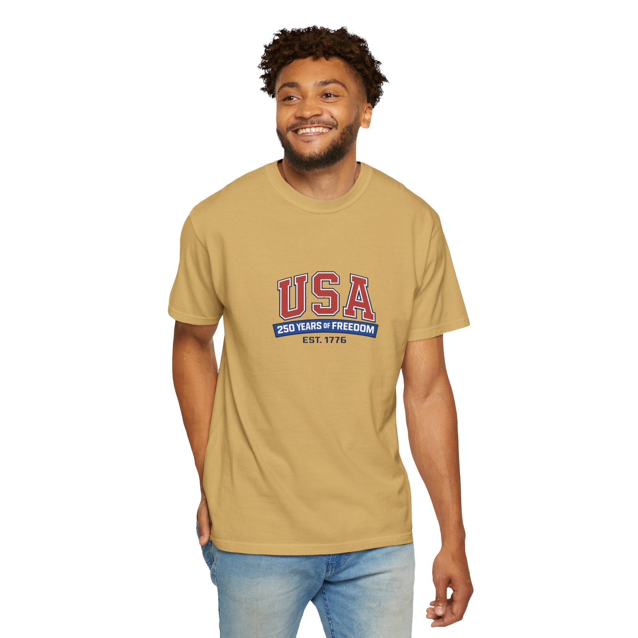 USA 250 Years of Freedom T-Shirt | Unisex | 100% Cotton | American Pride Spirit