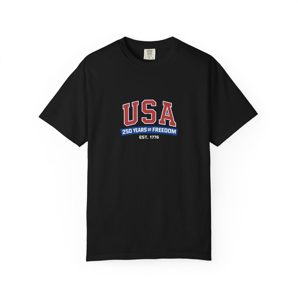 USA 250 Years of Freedom T-Shirt | Unisex | 100% Cotton | American Pride Spirit