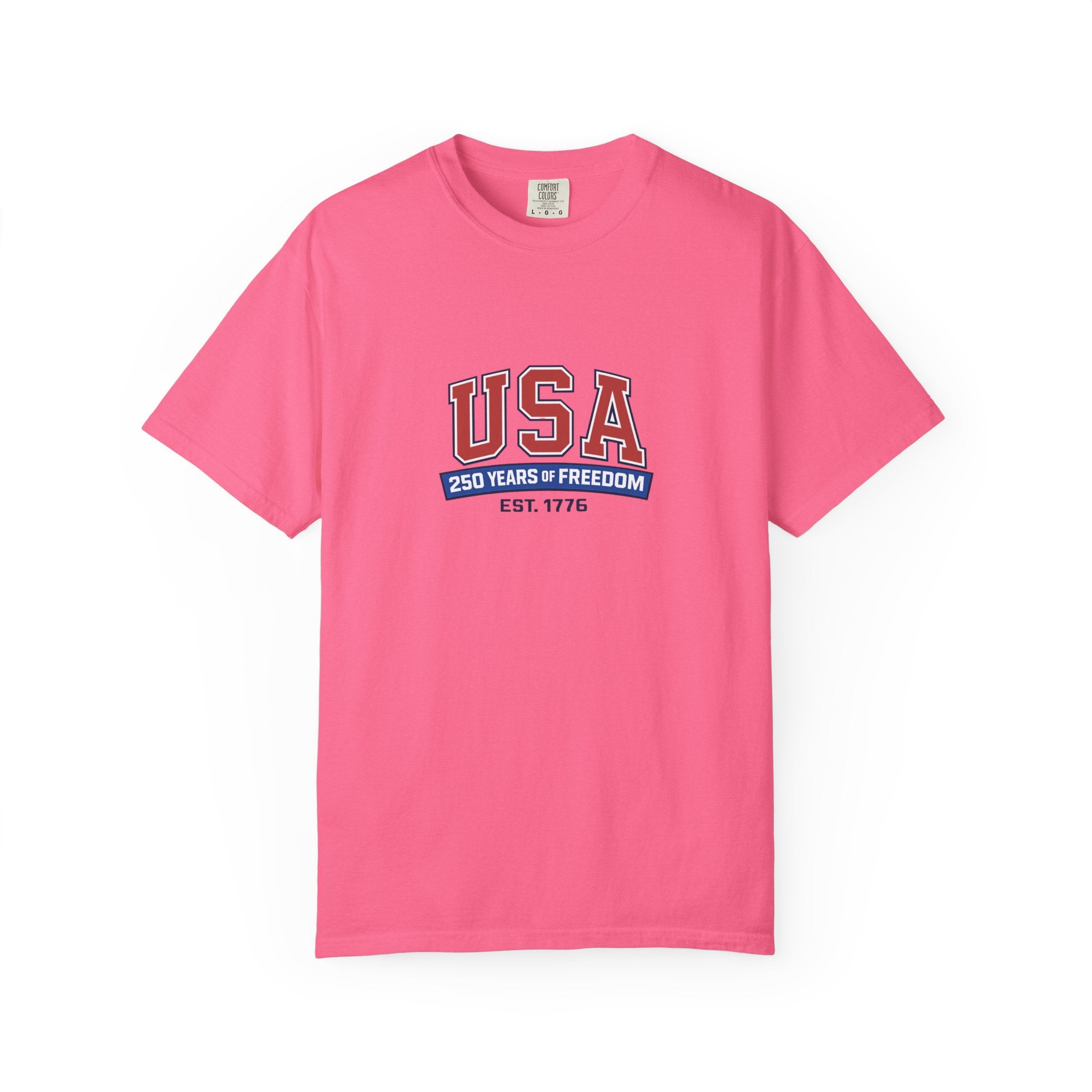 USA 250 Years of Freedom T-Shirt | Unisex | 100% Cotton | American Pride Spirit