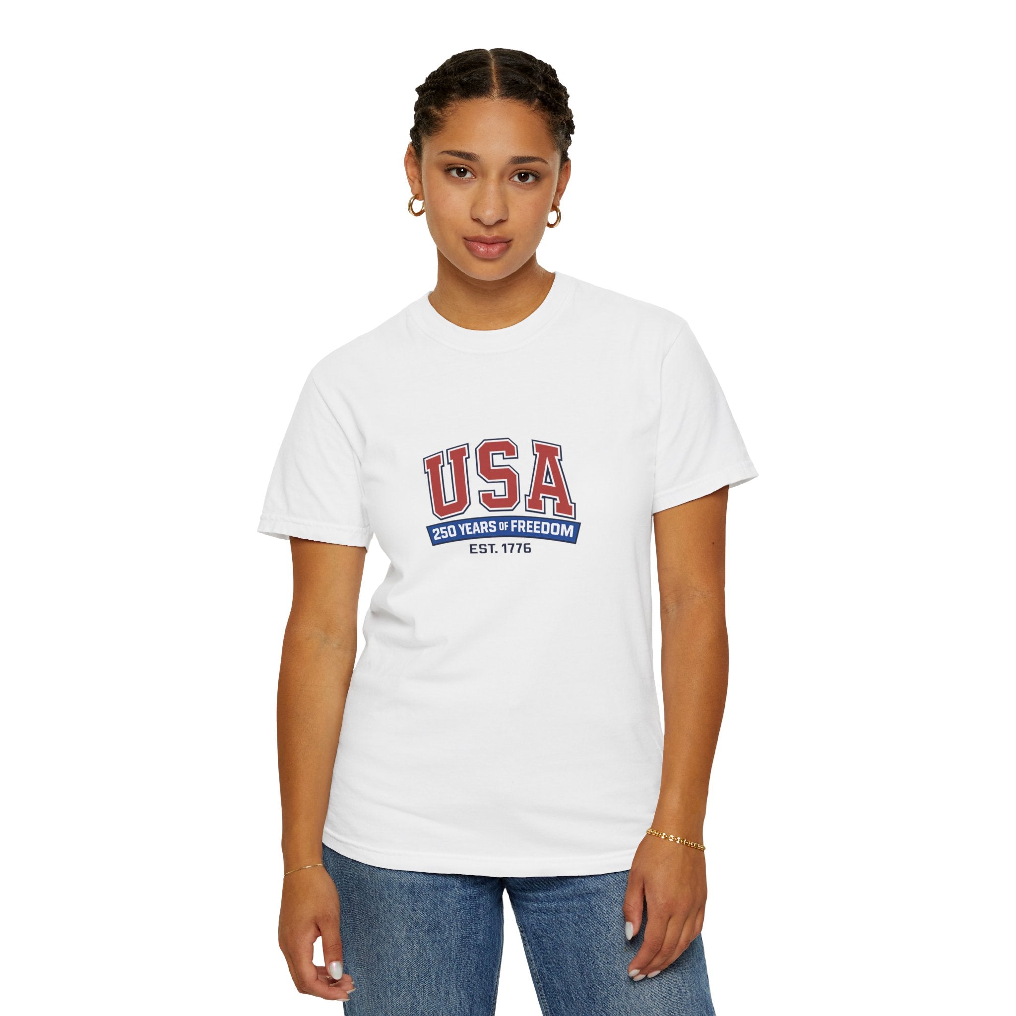 USA 250 Years of Freedom T-Shirt | Unisex | 100% Cotton | American Pride Spirit