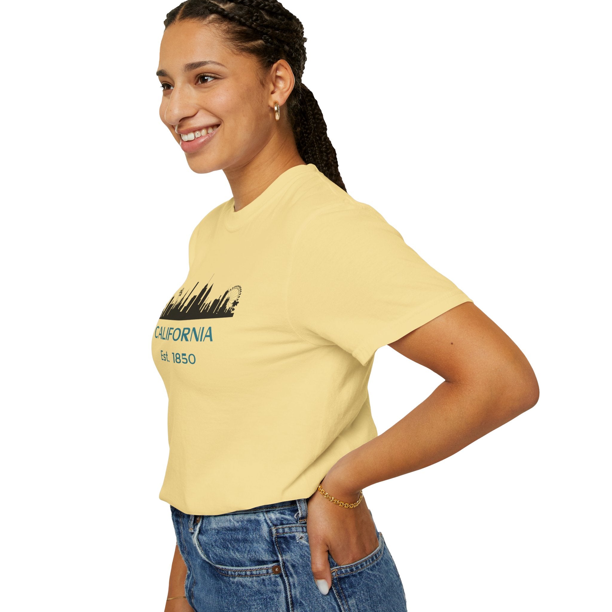 California Skyline T-shirt | Unisex | 100% Cotton | American Pride Spirit