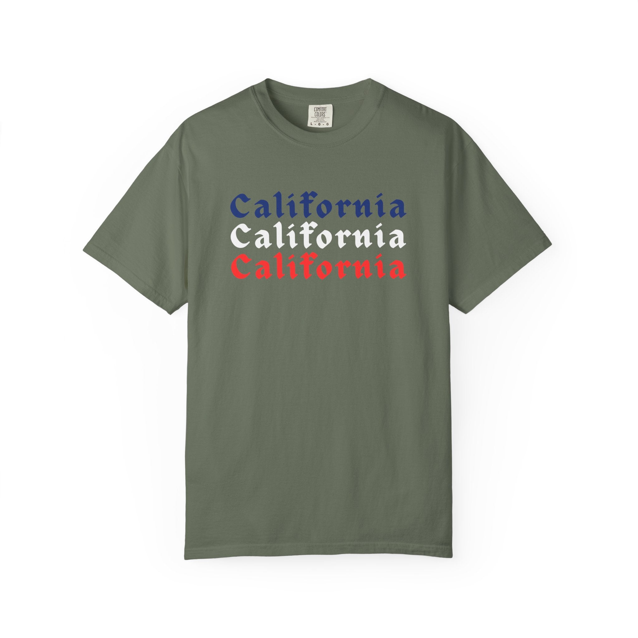 California Patriotic Colors T-Shirt | Unisex | 100% Cotton | American Pride Spirit
