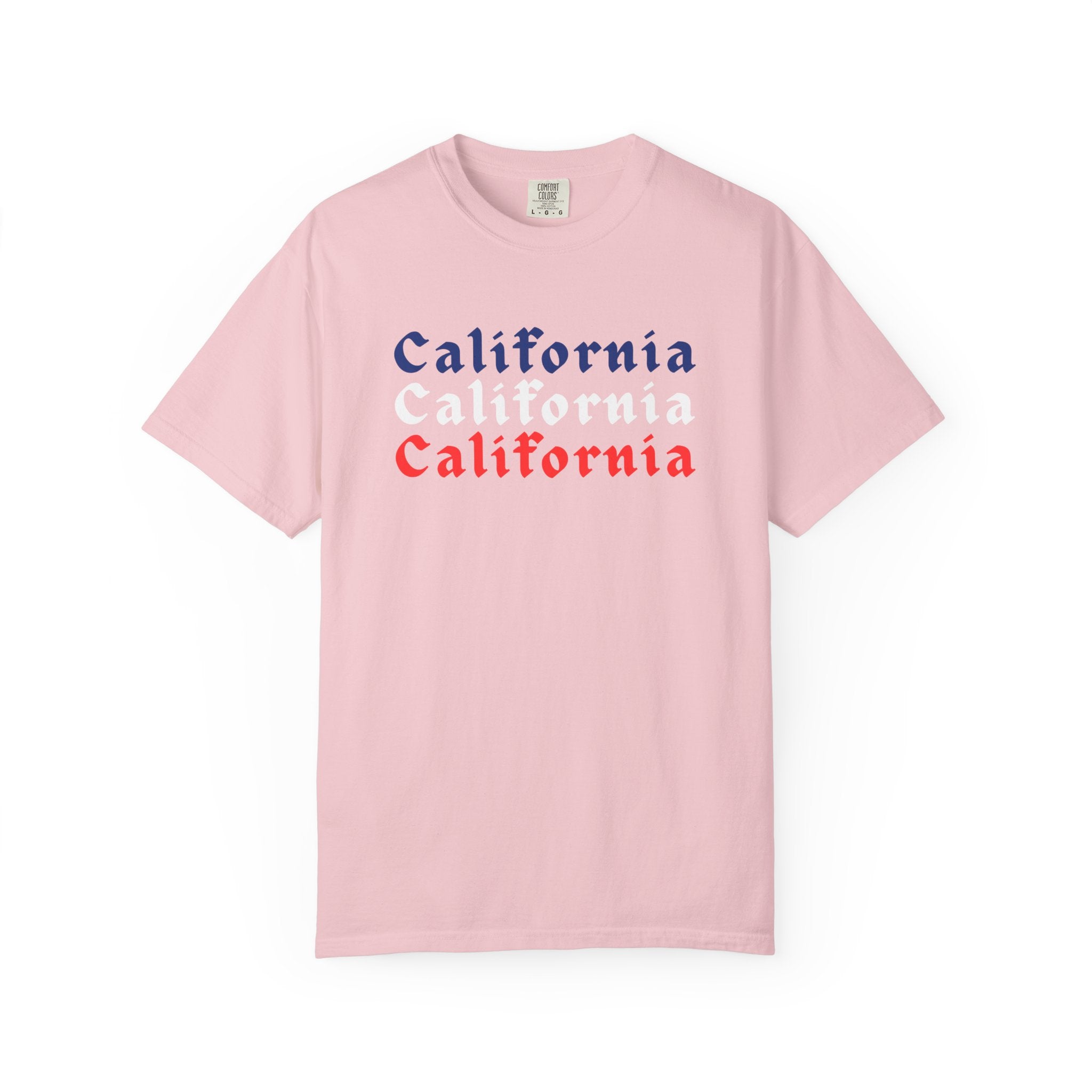 California Patriotic Colors T-Shirt | Unisex | 100% Cotton | American Pride Spirit